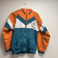 Vintage Stadium Miami Dolphins Jacket Kids L 16-18 Fits Mens S NFL USA