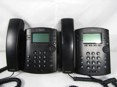 Lot of 2 Polycom VVX311 IP  2201-48350-001  Business Media Phone PoE