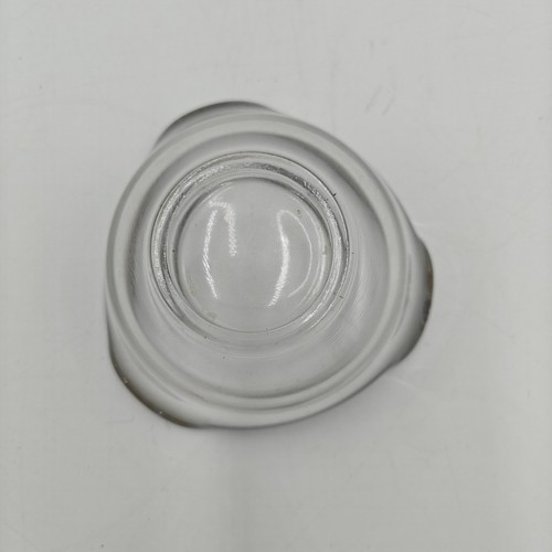Dorothy Thorpe Schale Vintage Silver Fade Rim Candy / Dip / Glas MCM Mid Century - Bild 3 von 7