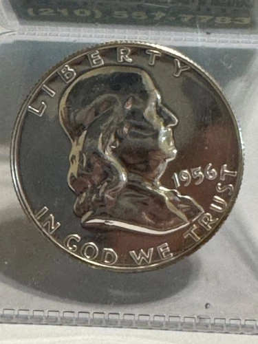 1956 FRANKLIN HALF DOLLAR- LUSTROUS !! GEM PROOF !! 90% Silver Beautiful Coin