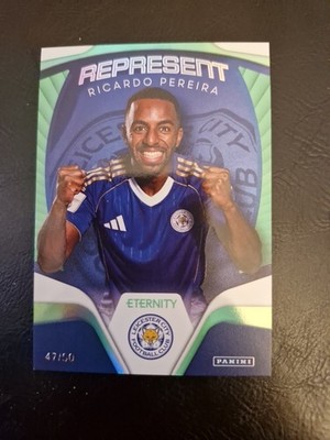 Panini EFL Eternity Ricardo Pereira Represent Numbered /50 Leicester City