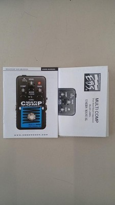 EBS MultiComp Blue Label Bass Compressor Pedal Dual-Band Analog
