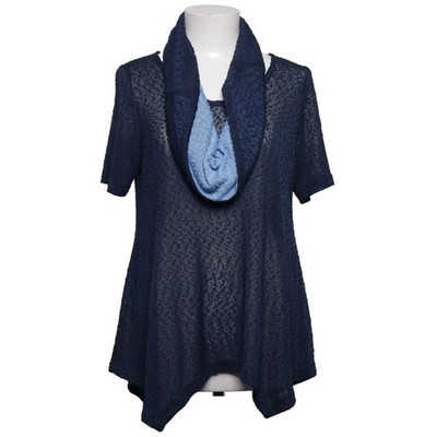 Brigitte Cheneti, Top, Größe: M, Blau, Print, Damen #fQB