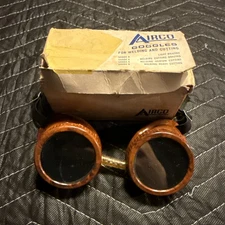 Vintage Airco Welding Goggles. Steampunk. Bakelite. With Box.