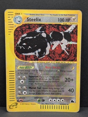 Steelix H29/H32 Skyridge Holo Ultra Rare Pokemon TCG Nintendo e-reader HP
