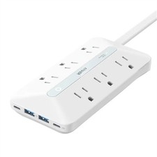 Anker A91F2121 6-Outlet Surge Protector, White