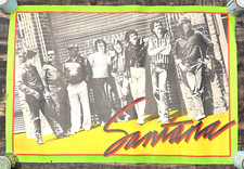 Santana Band Poster 1982 Original Promo Rock Band Rolled CBS Inc. 24x35
