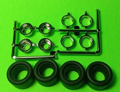 Tires Rim Wheels #60 MATT HIRSCHMANN Asphalt Modified Race Car 1/25 Donor Kit