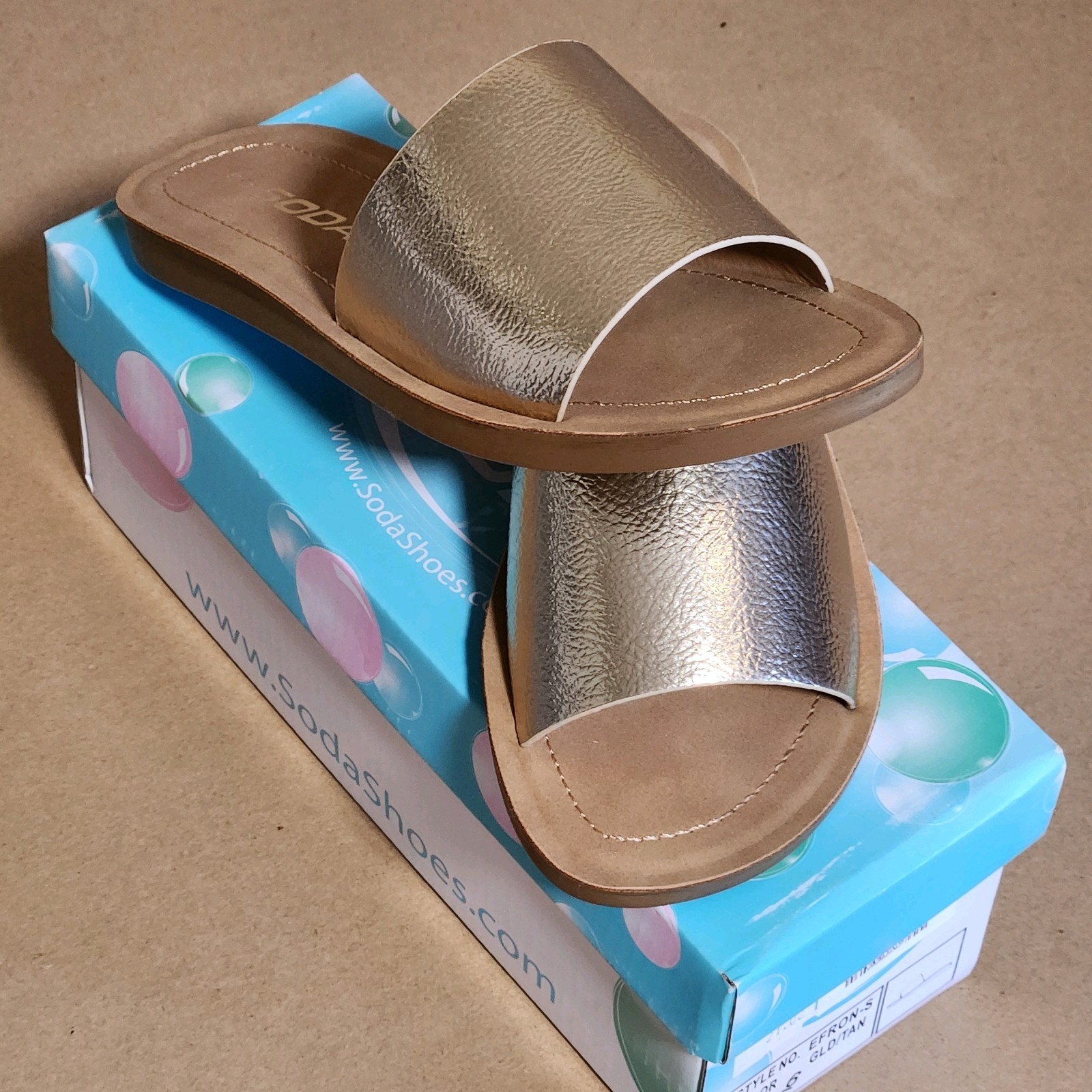 PANTOFOLA D’ORO Scarpe Soda nuove con scatola donna infradito basic ciabatte semplici taglia 6