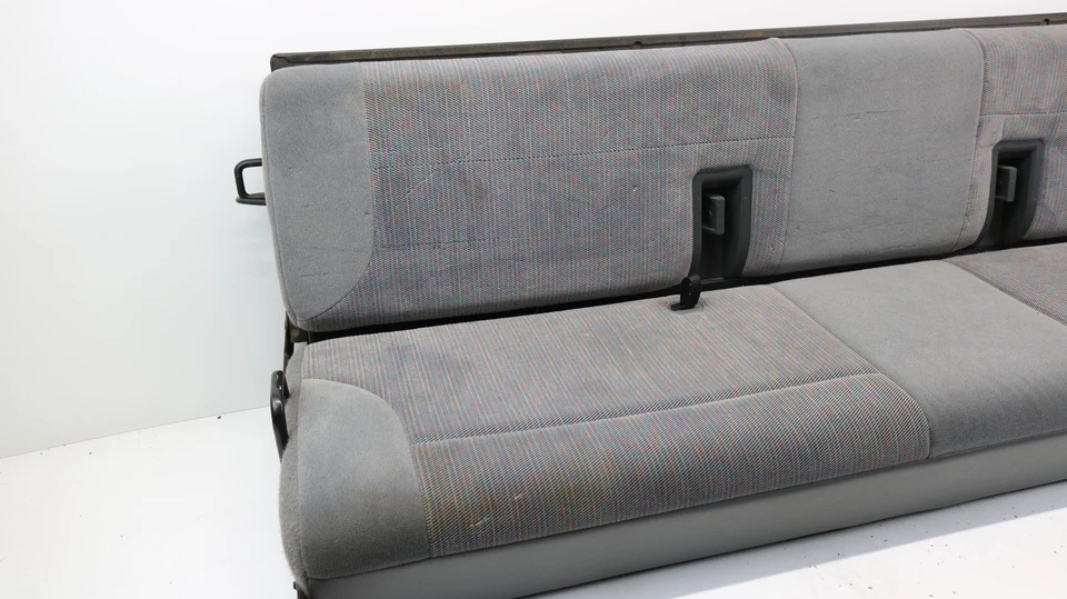 87-97 Ford F150 F250 F350 OBS Extended Cab Rear Cloth Bench Seat OEM - Image 3 of 4