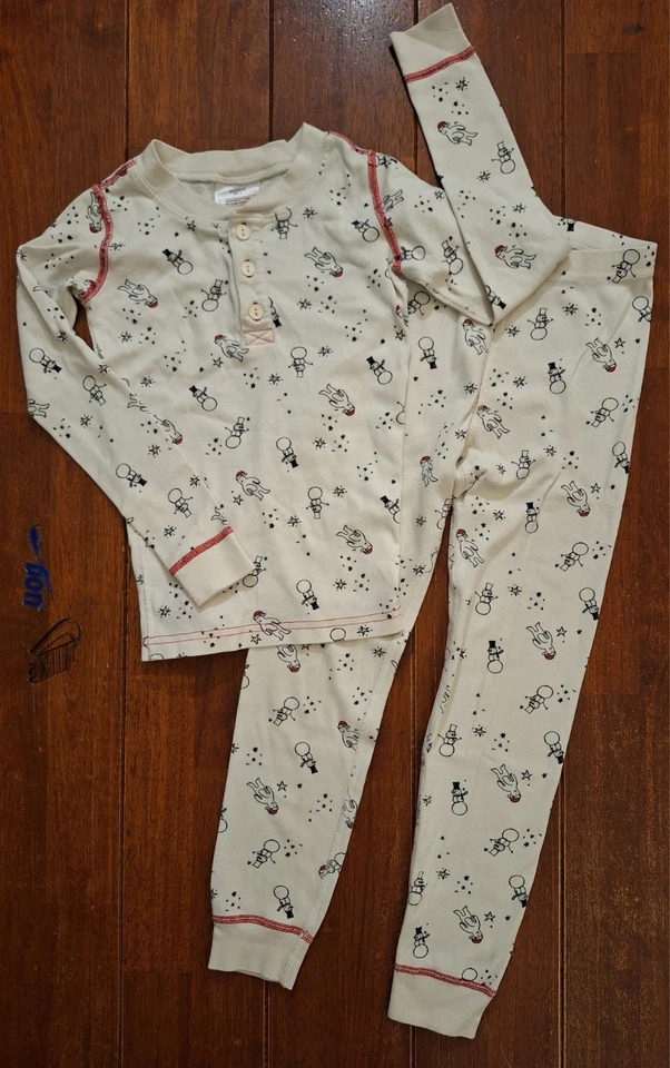 Hanna Andersson Christmas Holidays Long Sleeve Pajamas 140cm Size 6-7 - Image 3 of 4