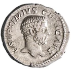 Roman: Geta, as Caesar (198-209), silver denarius (3.13g), Rome mint, early 209