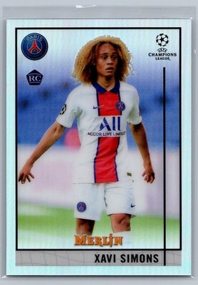 2020-21 Merlin Chrome UEFA Champions League #87 Xavi Simons Refractor
