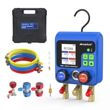 Digital Refrigeration HVAC Manifold Gauge Set Vacuum Pressure Temp. Tester Kit