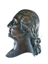 Antique President George Washington patriotic bronze side profile Relief Placque