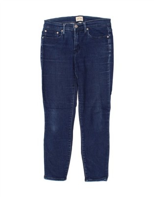 J. CREW Damen Crop Skinny Jeans W29 L24 Blau Baumwolle CT43