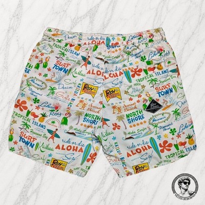 Roy Rogers badeshorts herren Reise Vintage Taschen Elastisch shorts GR. S 30/44
