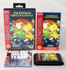 The Simpsons: Bart's Nightmare Sega Genesis Complete CIB! Good Condition! Rare!