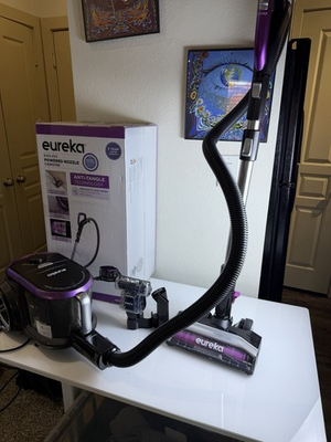 #ad EUREKA BAGLESS POWERED NOZZLE ANTI TANGLE CANISTER VACUUM $93.75