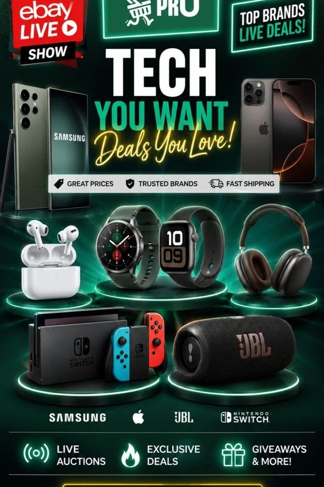 ⚡ APPLE • SAMSUNG • JBL LIVE AUCTION | Incredible Tech Deals You Can't Miss