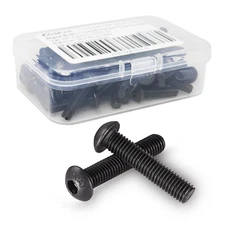 M4-0.7 x 12mm Button Head Socket Cap Bolts Screws, 10.9 Grade Alloy Steel, Bl...