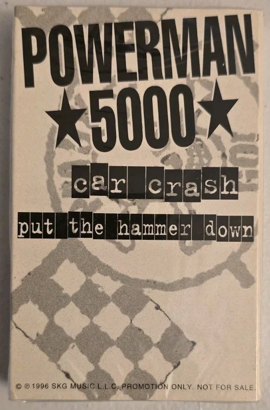 Powerman 5000 Signed Spider One Sealed Car Crash Promo Cassette Single 1996 Rare - Image 2 of 4