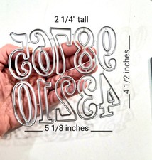 2 1/4" Numbers 0 To 9 Metal Cutting Die Scrapbooking Card Making Dies