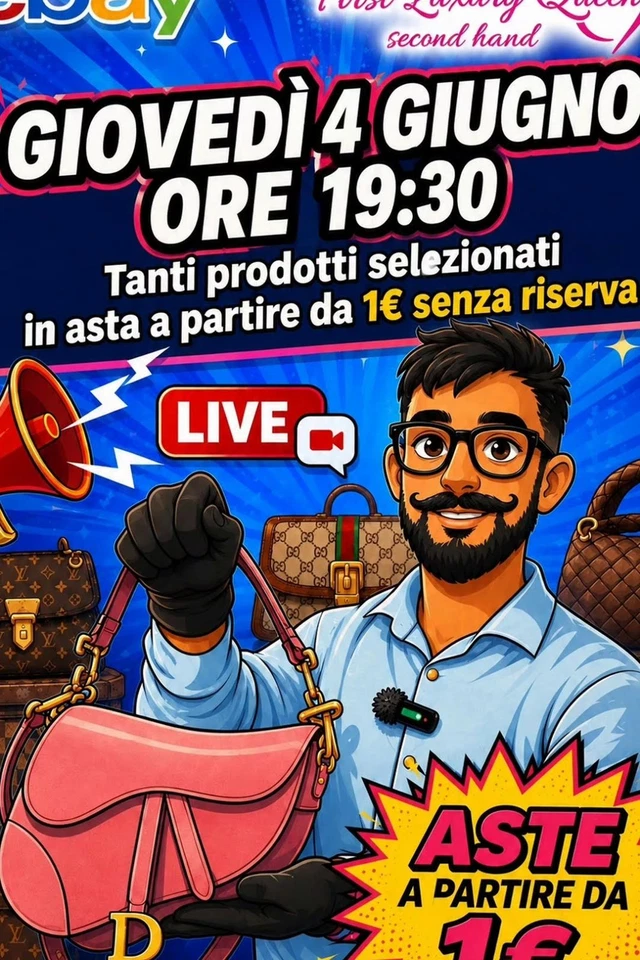 20LIVE FIRST LUXURY QUEEN,condividi l'evento, ASTA DA 1 EURO