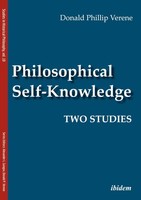 Philosophical Self-Knowledge Donald Phillip Verene