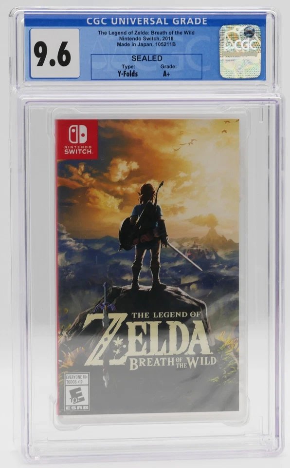 Legend of Zelda Breath of the Wild Nintendo Switch NEU SEALED CGC 9.6 A+ - Bild 1 von 2