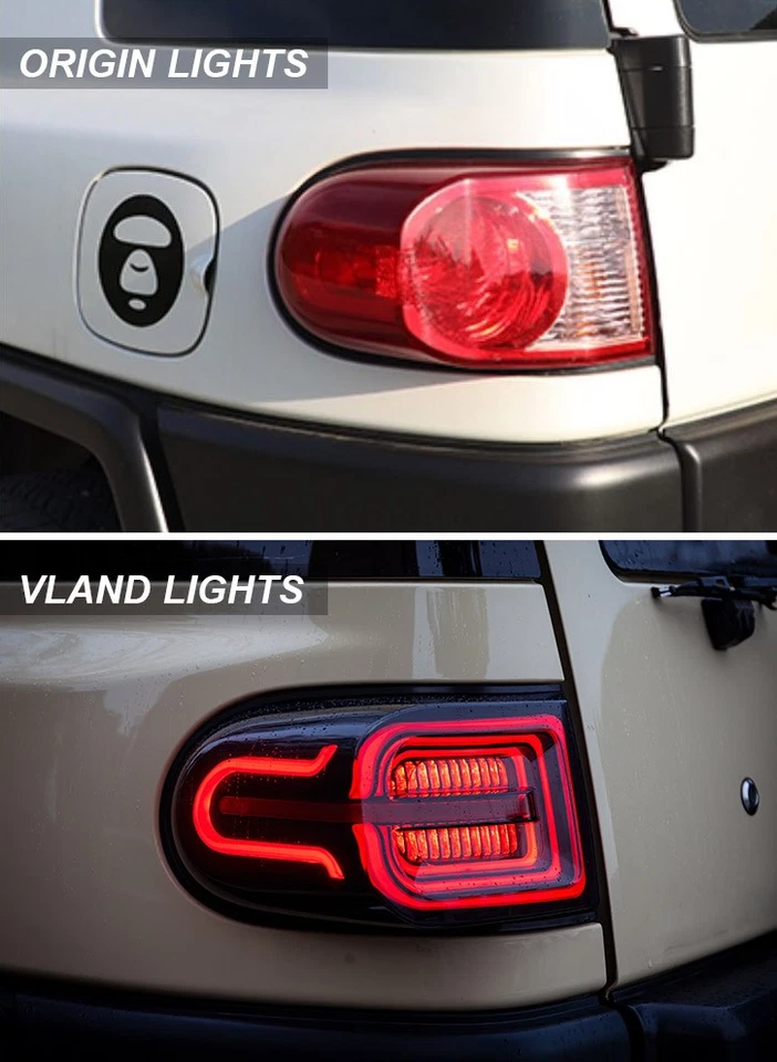 Luces traseras LED ahumadas con arranque para Toyota FJ Cruiser 2007-2014 Foto 2 de 4