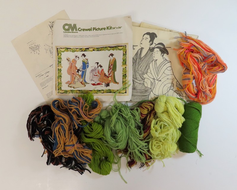 Tea House Crewel Picture Kit by Columbia Minerva (64)