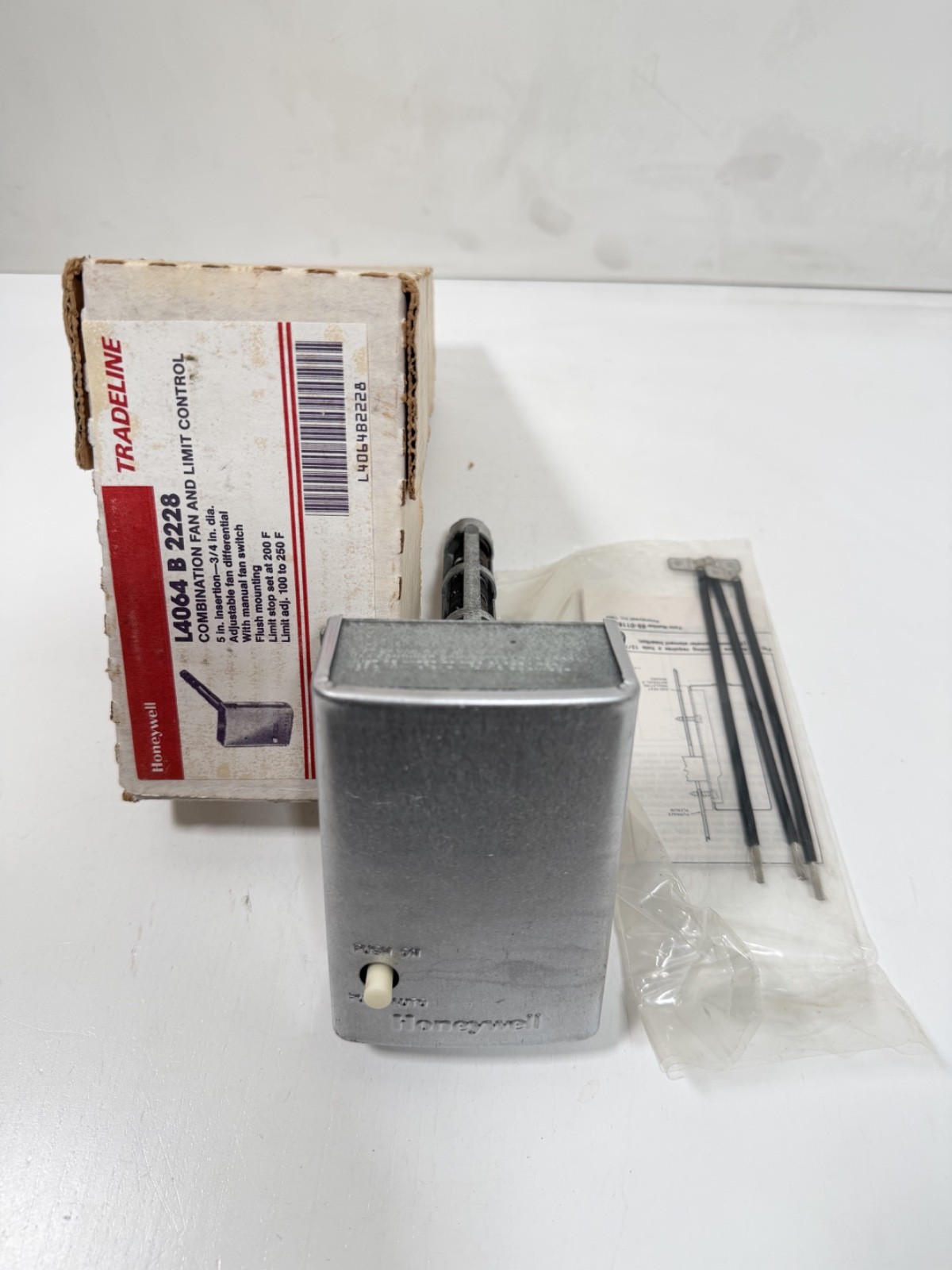 Honeywell (Resideo) L4064B2228 Combination Fan & Limit Contr