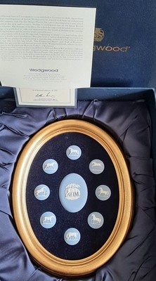 Premium klassische Wedgwood George Stubbs Pferd Plakette - Rarität, die Status definiert