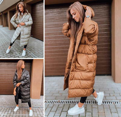 Winterjacke Steppjacke Unifarben Oversize Damenmantel Mix DSTREET