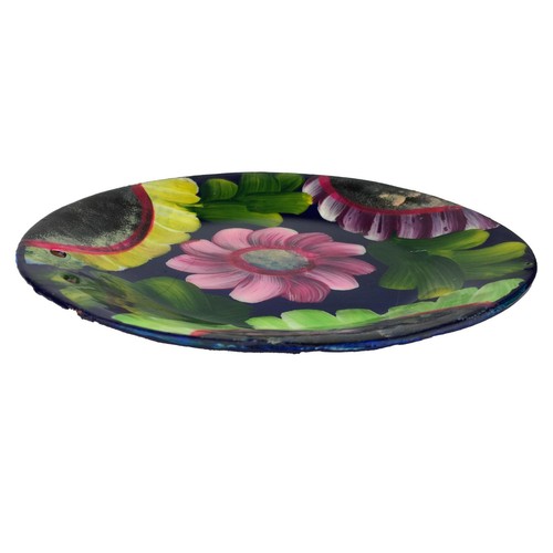 Flat Mexican Mini Decorative Hanging Plate Handpainted Clay Talavera Folk Art - Picture 5 of 6
