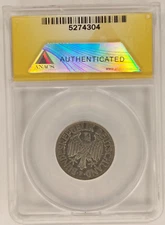 1956-F 1 Mark 1M West Germany Rare Copper-Nickel Coin 1A