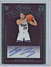 Colby Jones 2023/24 Panini Elite Rookie Year Book Autograph