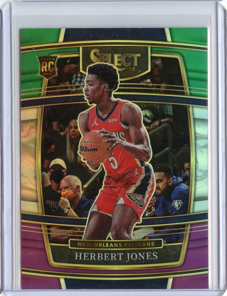 2021-22 Select Prizms Green White Purple #45 Herbert Jones