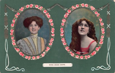 POSTKARTE - EDWARDIANISCHE SCHAUSPIELERIN - MISS ZENA DARE - PHILCO 2207