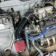 4" inch Air Intake for Honda Civic Integra B16 B18 D16 Black & Skunk2 Air Filter