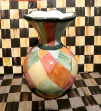 MACKENZIE-CHILDS TALOR,ODD FELLOWS BUD VASE,NEW