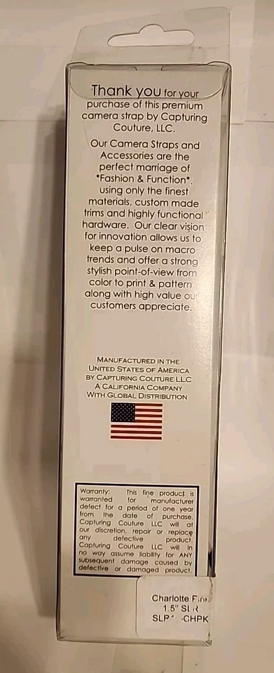 Capturing Couture Premium Camera Strap Charlotte Pink Accessory - Image 3 of 4