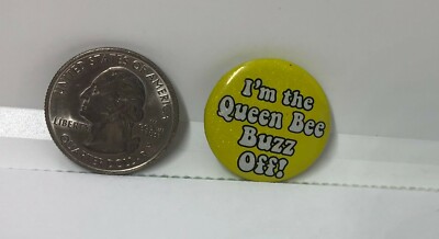 I'm The Queen Bee Buzz Off! Plastic Pin 