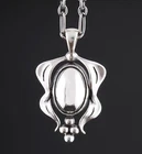 GEORG JENSEN Sterling Silver Pendant Of The Year 2015 with Silverball. NEW.