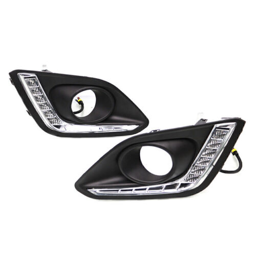 LED Daytime Running Lights DRL Pure White Lamp Fit Suzuki Swift 2014-2016 Car - Picture 3 of 10