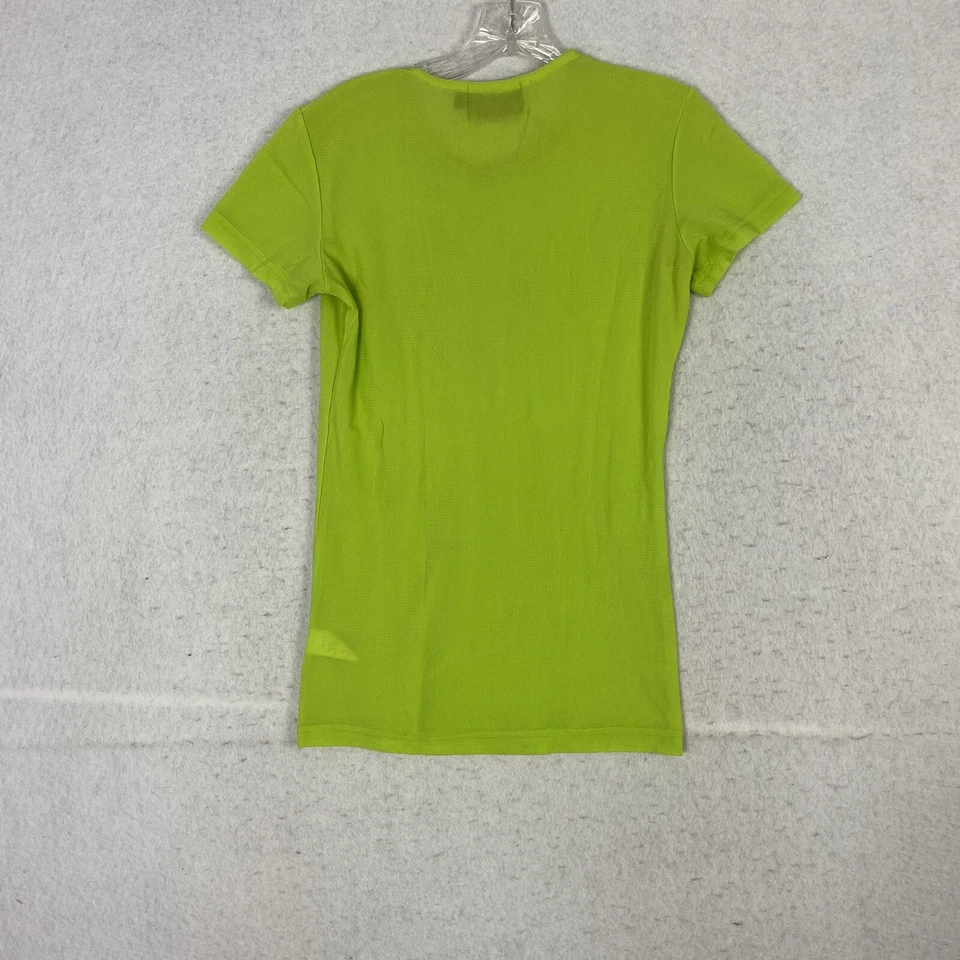 Camisa Tripp Man NYC DE COLECCIÓN Verde Neón S/S Talla M Malla de Nylon EE. UU. Para hombres Calce Ajustado Años 90 Foto 3 de 4