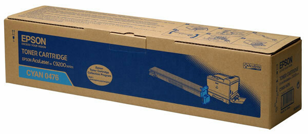 Original Toner EPSON Aculaser C9200 C9200N C9200DN / 0476 S050476 CYAN Cartridge