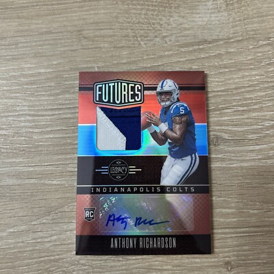 2023 Panini Legacy  Futures Patch Autographs Ruby #FAPS-2 Anthony Richardson /50