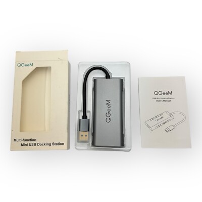 QGeem 7 in 1 Multi-function Mini USB to HDMI Adapter USB3.0 Docking Station